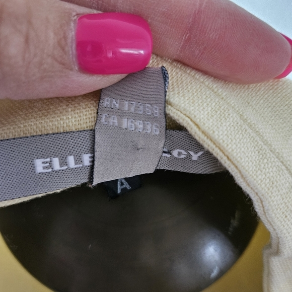 Womans Ellen Tracy Linen Yellow Jacket 8 (M) - Picture 7 of 10